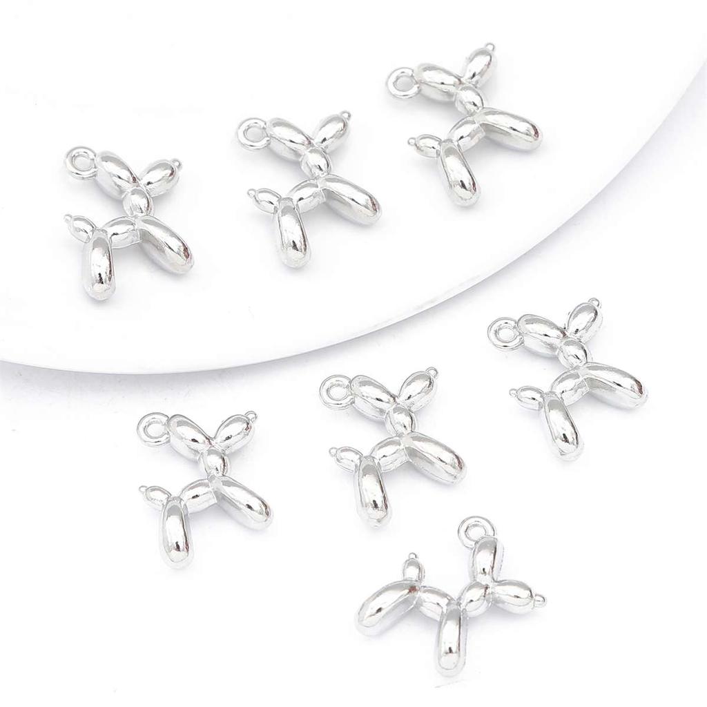 4-10Pcs Alloy Drop Oil Enamel Charms Multicolor Puppy Dog Pendant For Jewelry Making DIY Necklace Bracelet Earrings Crafts Findings