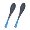 Wakaizumi Kappo Porridge Spoon Set of Lacquerware, Lacquerware, (Small), Black/Blue, 2, H-60-34