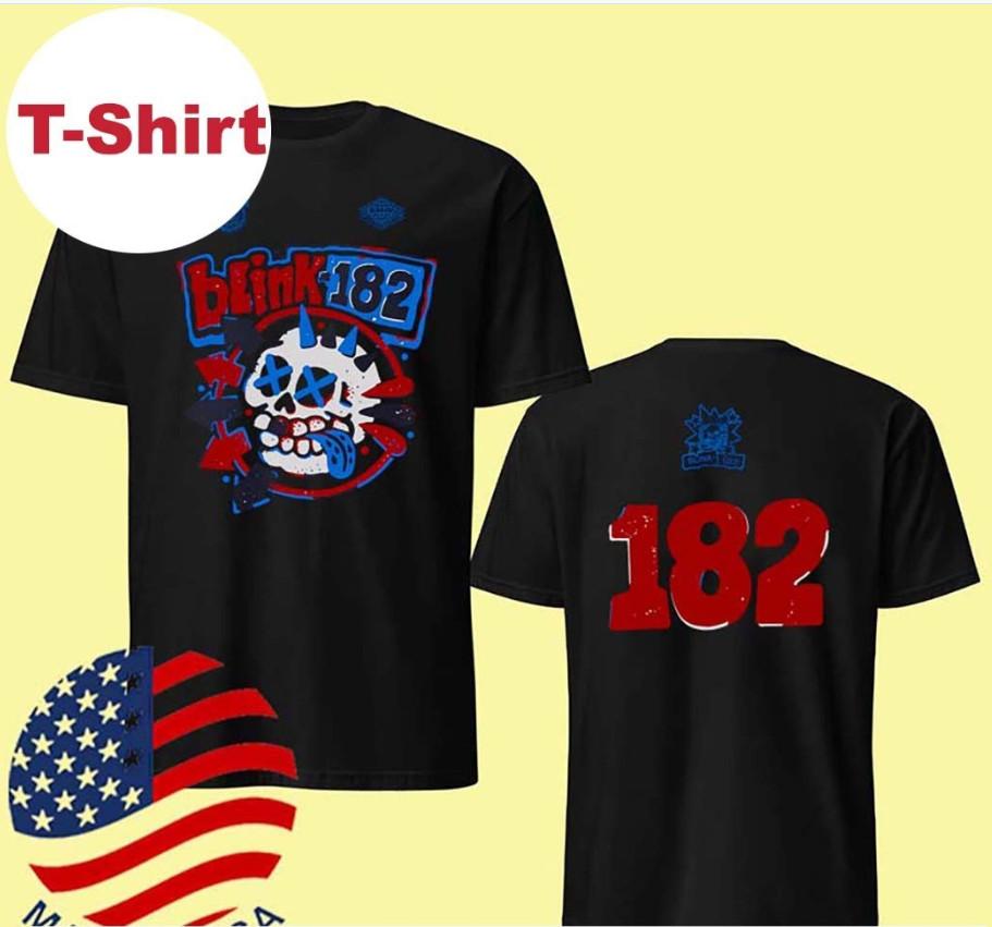Blink182 Skull Jersey 2025 Tour Tshirt size S5XL Unisex T-Shirt XL