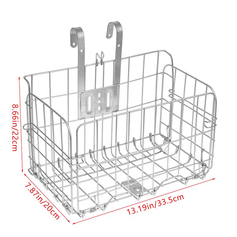 Mountain Bike Folding Storage Basket Bike Basket Front And Rear Hanging Thin Side Trailer Basket Bike Accessories Bike Basket