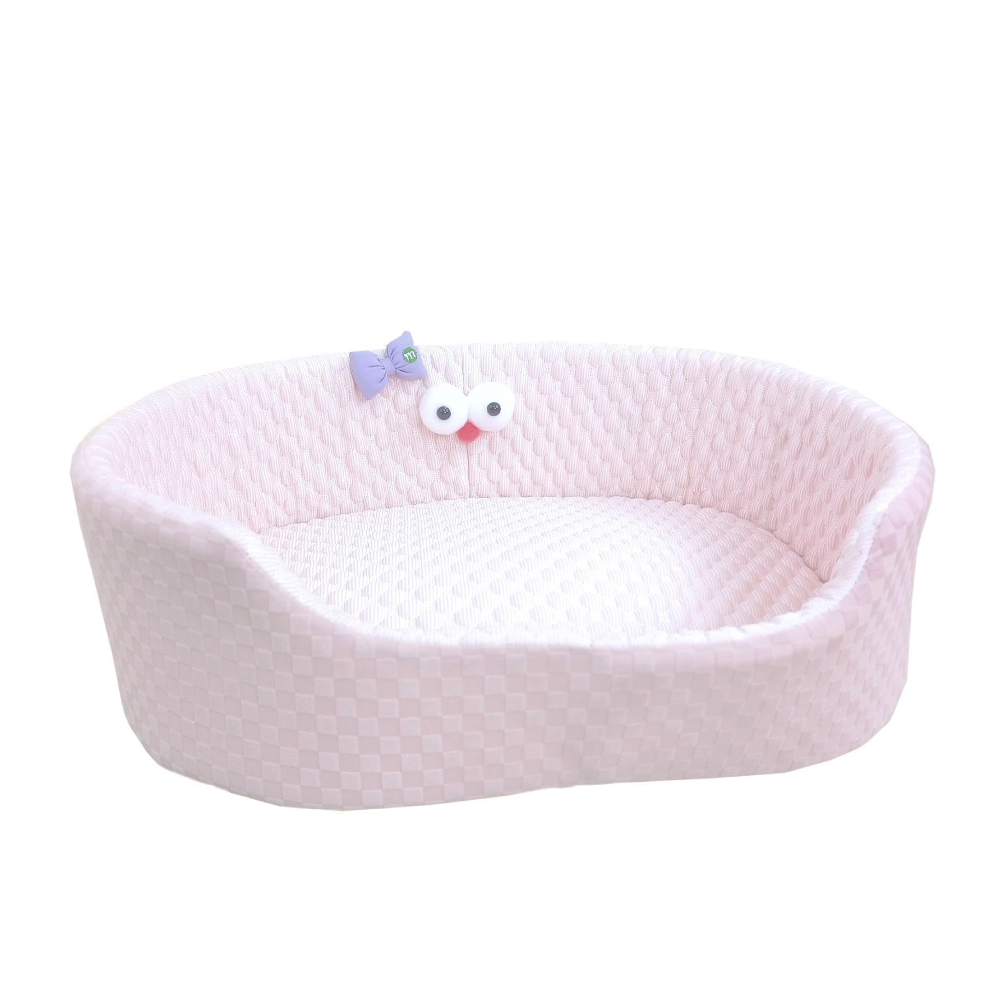 

Летнее ледяное гнездо для домашних животных Ice Peas, холодное гнездо для кошек, которое можно снять и постирать, диван для домашних животных, прохладное гнездо для домашних животных на все времена года S 34*49*16cm