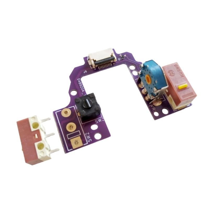 PCB Board Key Button Board WeldingFree for GProX Superlight2 Mouse Hot Swap With Gold Mouse Encoders