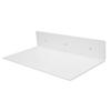 Wall Floating Shelves Wall Mounted Storage Acrylic Display Shelf Organizer for Bathroom Bedroom Living Room White