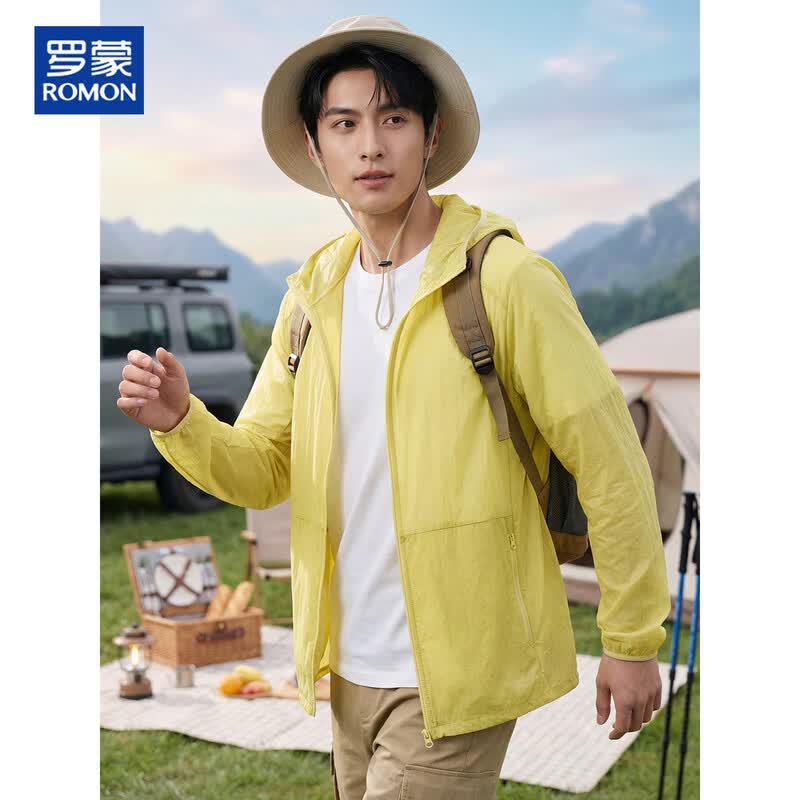 Romon Men s Hooded Sun Protection Outdoor Jacket L
