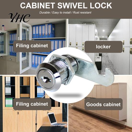 Wide Application Cam Lock File Cabinet Rust Resistant Easy To Install Sturdy Simple Operation Anti-theft Zinc Alloy Single-opening Home Supply
