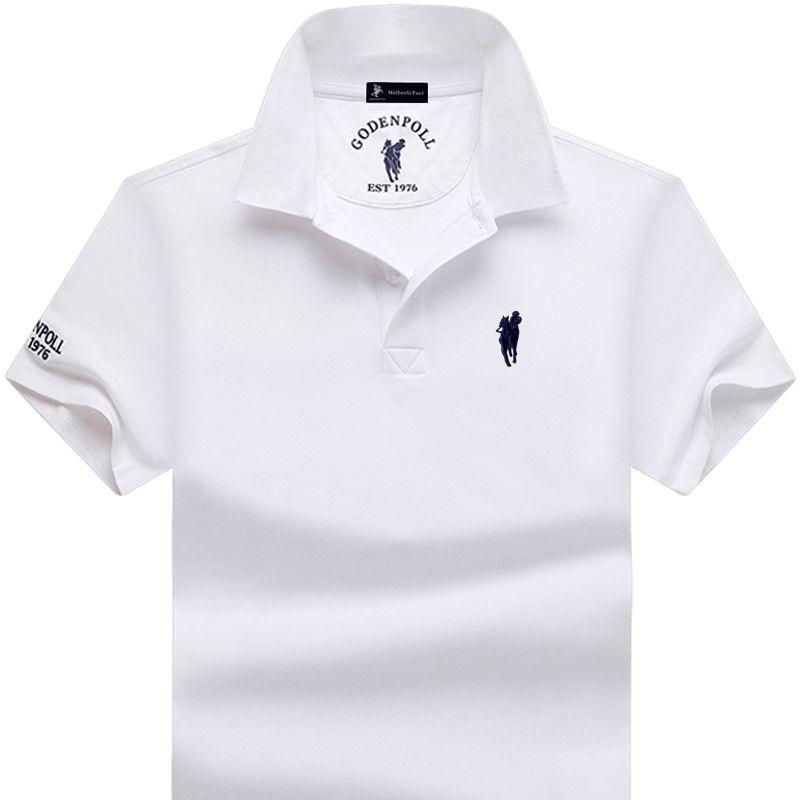 STORN Men's Polo Shirts High Quality Short Sleeve Solid Color Turn Down Collar Cotton Male Tees