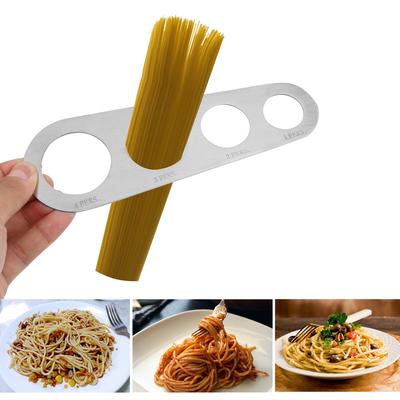 1Pcs Kitchen Accessories Pasta Noodle Measure 4 Holes Spaghetti Measurer Stainless Steel