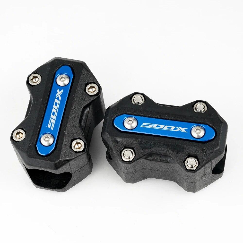 Fits For Honda CB500X CB500F NC750X NC 750X all year Motorcycle Engine Guard Bumper Protector Decorative Block With Laser LOGO