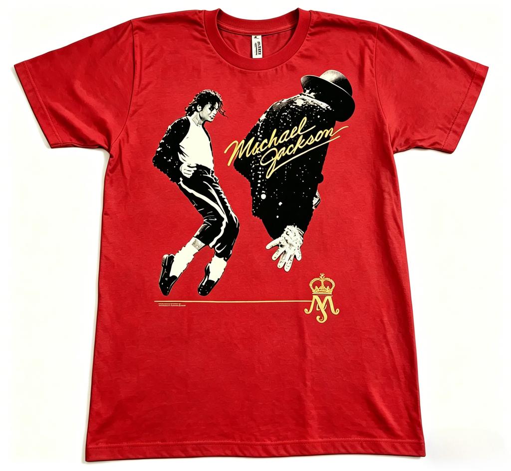 Michael Jackson Unisex TShirt Vintage Pop Star Print Cotton Casual Short Sleeve Retro Music Graphic Streetwear Tee Unisex Women