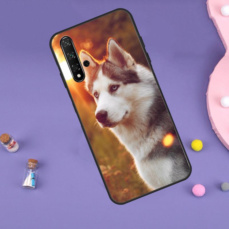 Animal Husky Puppy For Huawei Nova 5T 9 10 SE 7i 8i 11i 12i Y60 Y61 Y70 Y72 Y73 Y90 Y91 P20 P40 P30 Lite Case