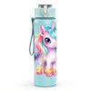 1PC Bright Pastel Unicorn Character Print 750ml Color Plastic Sports Water Bottle Leakproof Flip Straw Lid Suitable for Sports Office Home Use