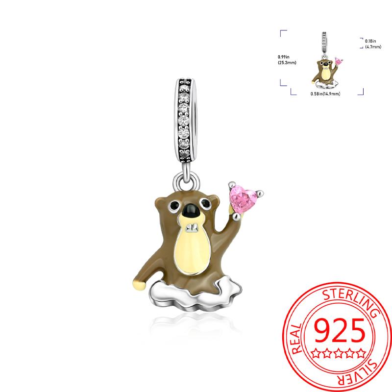 Copper Metal Charm Bead Component Bead Component Crown Lion Frog Charm Bead Component Compatible With Bracelet High Quality Fine Jewelry Authentic