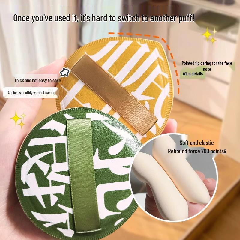 Super Soft Cotton Candy Cushion Puff: Dual-Use, Non-Absorbent Makeup Sponge for Wet and Dry Foundation Application