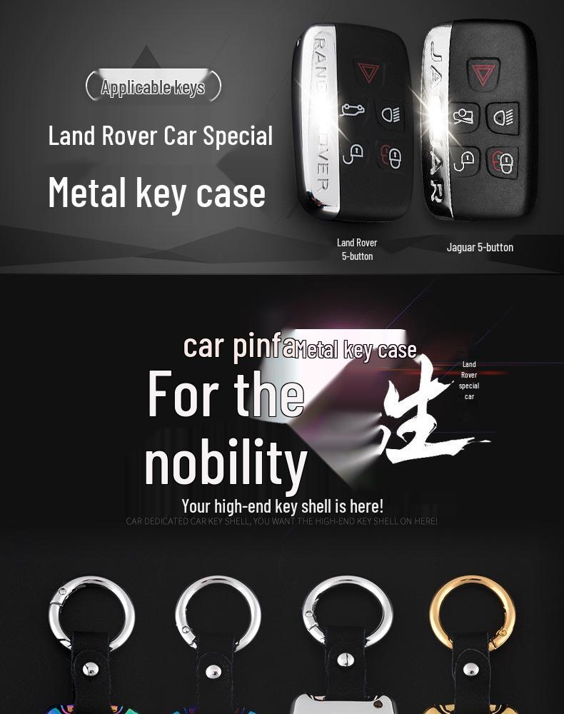 Compatible Key Fob Shell for Land Rover: Range Rover Sport, Evoque, Discovery 4, Freelander 2 & Jaguar