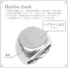 [sakuto] Men's Signet Ring, Stainless Steel, Matte Hairline, Brushed Silver (11)