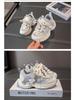 New Unisex Mesh Breathable Sports Shoes - Soft Sole Casual Dad Shoes for Older Kids, Spring & Autumn Arrivals, Princess Style