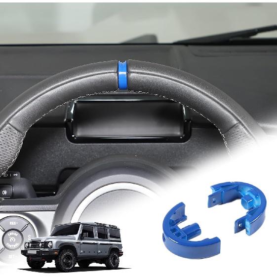 Steering Center Round Marker Replacement Compatible with INEOS Grenadier 2020-2024 Non-Slip Steering Return to Standard Decals Interior Accessories синий