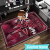Custom Name Rug basketball Pride Rockets Area Rug Suitable for Indoor And Outdoor,Carpets for Homes, Offices,Living Rooms,Home Decor,Christmas Gift