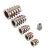 50pcs M4 M5 M6 M8 M10 Zinc Alloy Screw in Type Hex Drive Threaded Insert Nuts Assortment