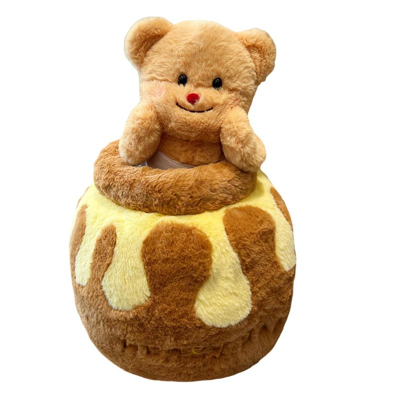 Honey Jar Butter Bear Doll Plush Doll As a Birthday Gift for Friends Honey Jar Bear