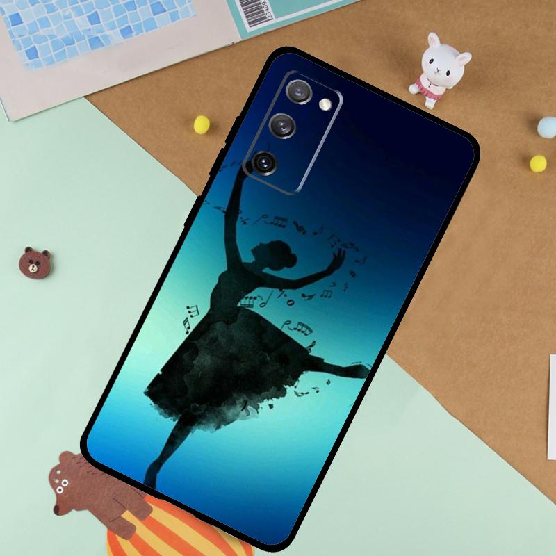 Ballet Ballerina Dancer Soft Case For Samsung Galaxy S24 Ultra S9 S10 S20 S22 S21 Plus S23 FE S25 Ultra Funda Cover
