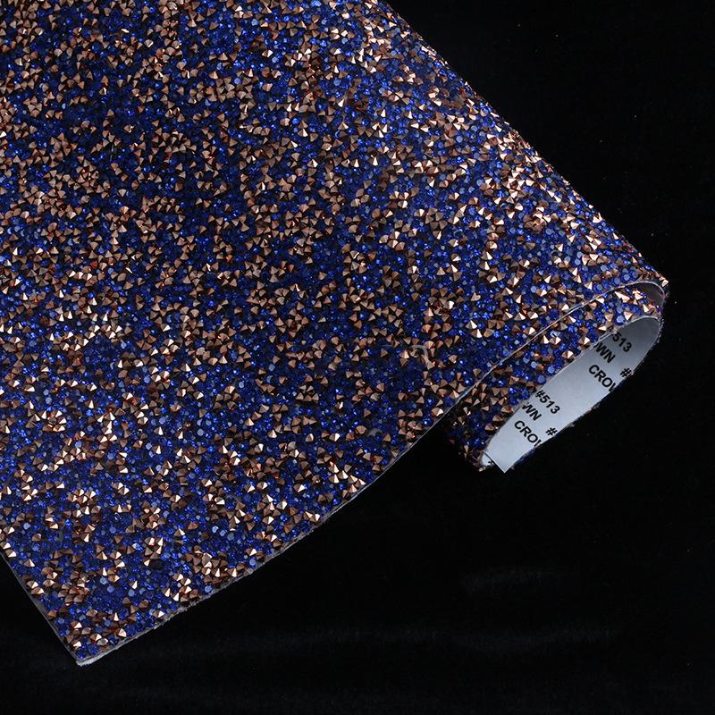 VC 20*24cm *40 Self-Adhesive Glass 3D Eco-Friendly Rhinestone Flatback 14 Facets Strip Sticker DIY Accessories Phone