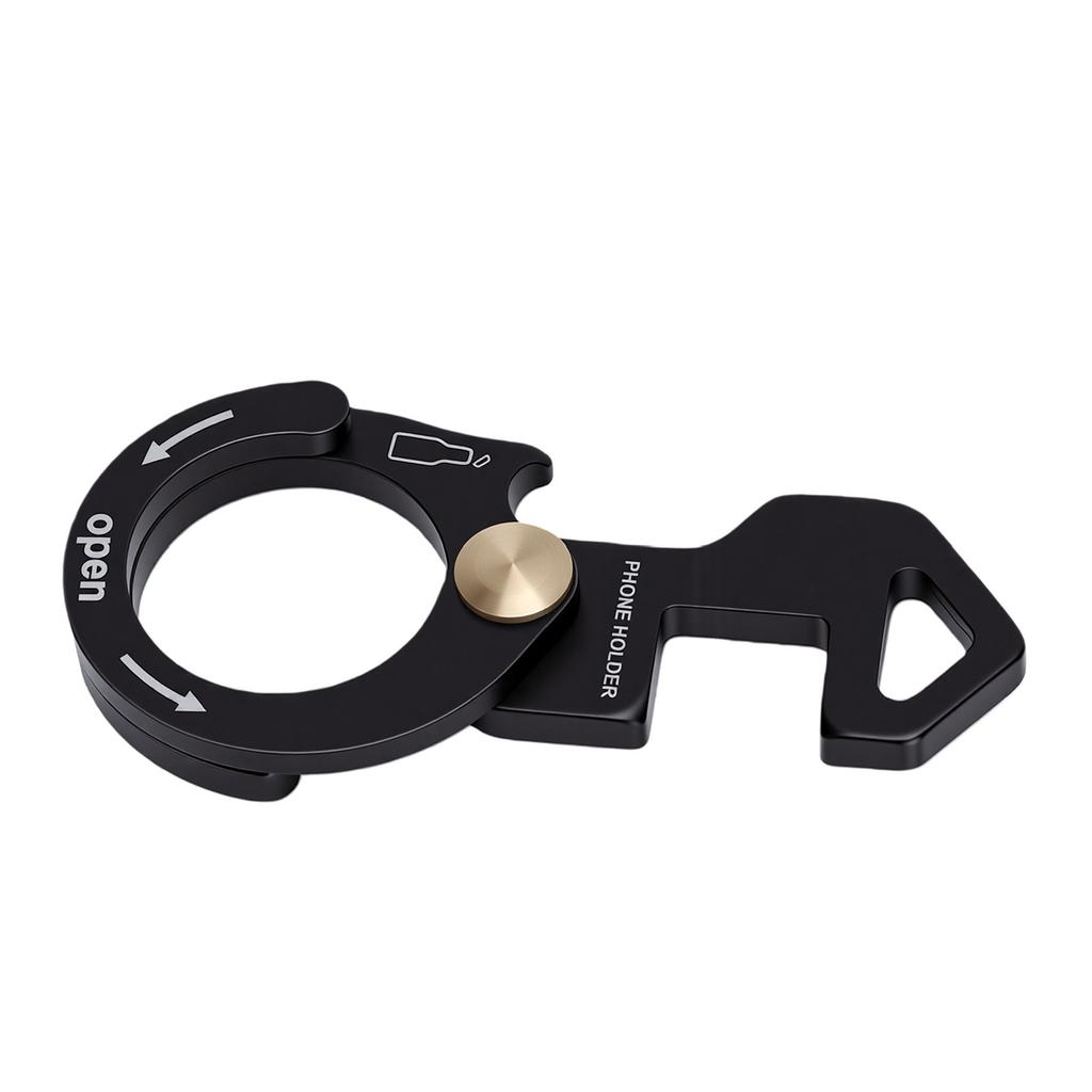 Car Keychain Clip Multifunctional Aluminum Alloy Phone Stand Bottle Opener Rope Buckle