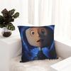 Coraline Secret Square Pillow Case Cushions For Sofa Fantasy Movie Horror Girl Vintage Cushion Covers