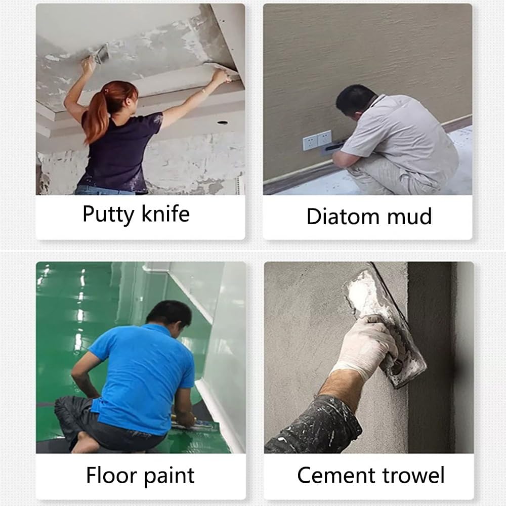 

Stainless Steel Bucket Trowel - 300mm - Plastic Handle - For Scooping And Scraping: Mortar, Cement, Plaster - Masonry, Brickwork DIY (Size : A) A