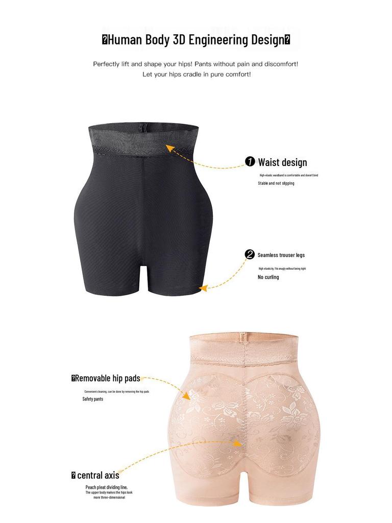 Damska bielizna modelująca z kontrolą brzucha i podnosząca pośladki: Majtki wyszczuplające talię w dużych rozmiarach