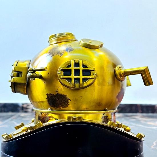 Commando Tauchhelm Nautisch Goldene Ausführung Tiefseetaucherhelm Nautische Marine Dekoration Bestes Geschenkartikel