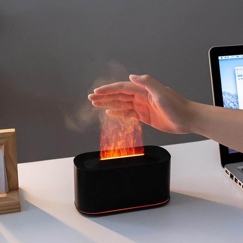 Flame Aroma Diffuser USB Bedroom Hotel Essential Oil Diffuser Humidifier Aromatizador De Ambiente Lighting