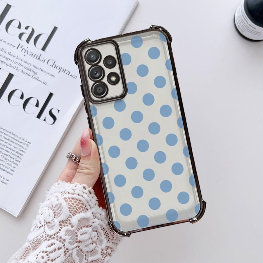 

Роскошный чехол-бампер в горошек в стиле Instagram для Samsung Galaxy A24 A15 A26 A52 A17 A21s A25 A35 A36 A33 A13 A16 Galaxy A15