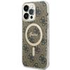 Guess GUHMP15XH4STW iPhone 15 Pro Max6.7" brown hardcase IML 4G MagSafe