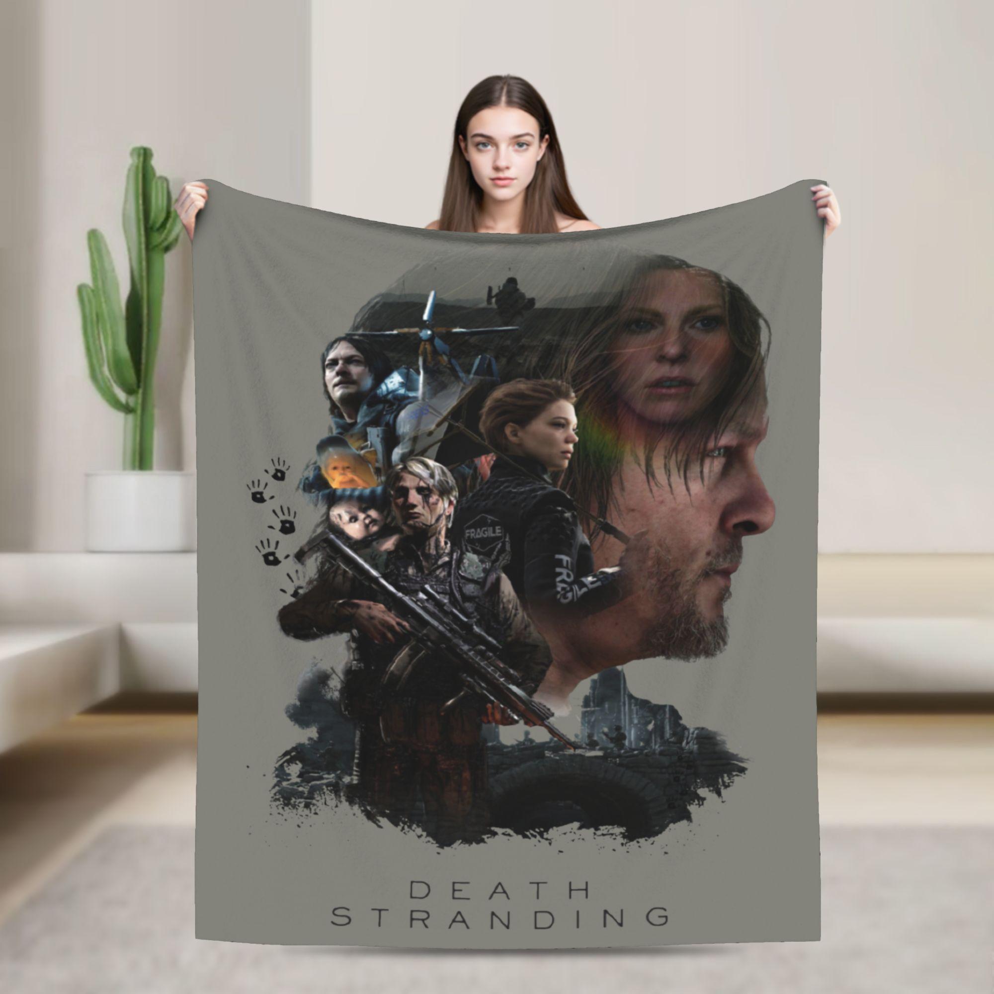 

Death Stranding Group Keyart Blankets Kojima Productions Fleece Novelty Warm Throw Blanket for Home Autumn/Winter 150x180cm