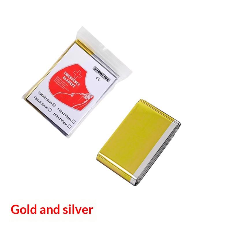 1/3/5Pcs Emergency Blanket Outdoor Survival First Aid Kit Windproof Insulation Lifesaving Pet Foil Thermal Military Rescue Blank