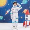with Gloves Child  Spaceman Outfit with Cap Space Suit Rocket Jumpsuit  Stage Wear
