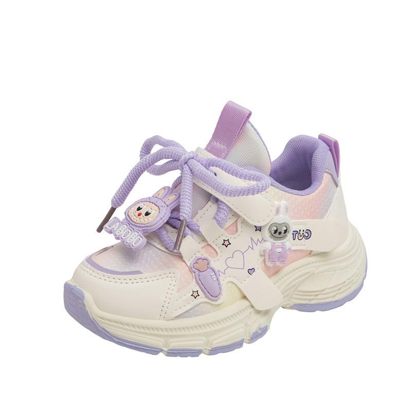 Dad's New Style Sports Shoes, Cartoon-shaped Soft Soles, Girls' Running Shoes, Student Shoes