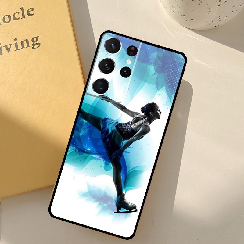 Ice Skating Phone Case For Samsung Galaxy S25 Ultra S20 S21 S22 S23 S24 Plus S9 S10 S25 FE Cover Shell