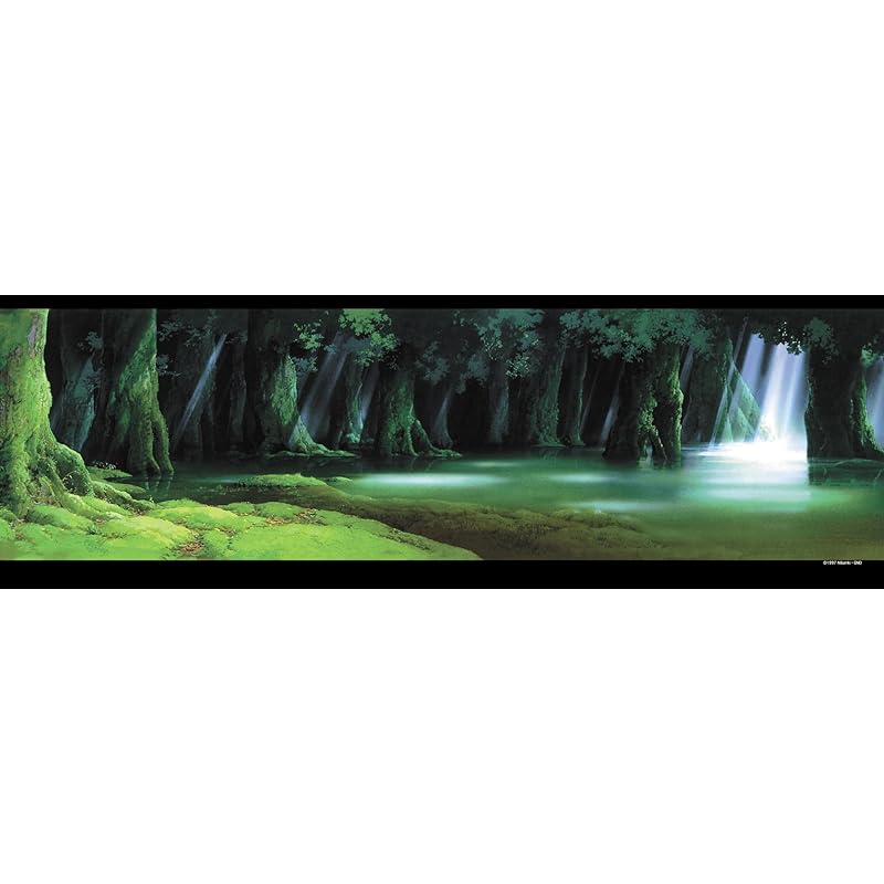 

Ensky 950-piece Jigsaw Puzzle: Studio Ghibli Background Art Series: Princess Mononoke and the Forest of the Forest Spirit (34x102cm)