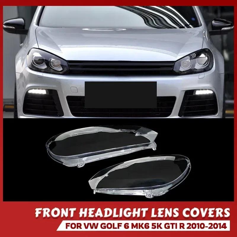 Autoscheinwerfer Lampenschirm Für VW Golf 6 MK6 GTI R 2010-2014 Transparente Abdeckung Scheinwerfergehäuse Lampenschirm Linse Scheinwerfer