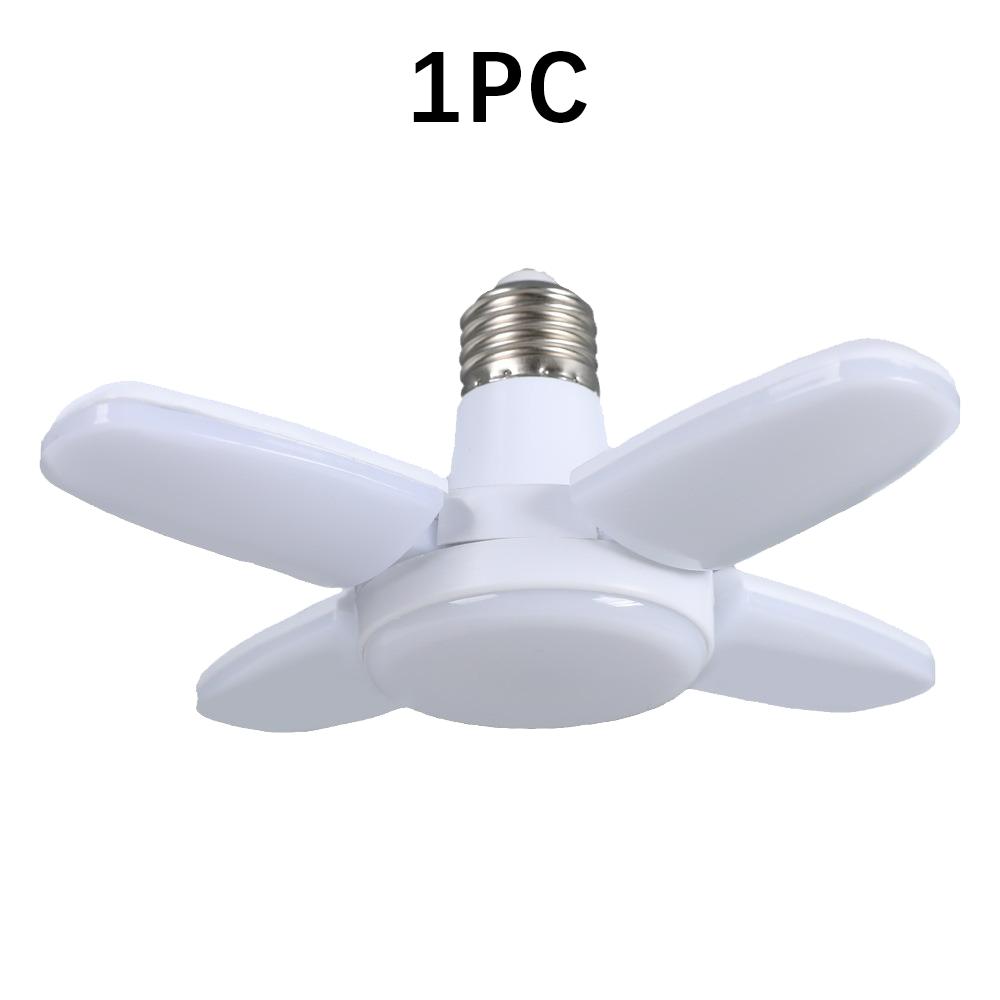 LED Garage Lights Industrial Lighting 28W Folding Four-Leaf Lamp LED Basement Lights Deformable for Garage Warehouse Workshop