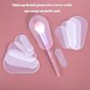 Jeffdad 20 Pcs Makeup Brush Covers, 5 Sizes Clear Make up Brush Protective Protector Sleeves for Travel & Storage, Lightweight and Durable Plastic