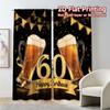 2pcs, 2D FLAT PRINTING Curtains (Without Rod) Golden Anniversary(1) Popular Curtains Digital Printed Prints Light Filtering
