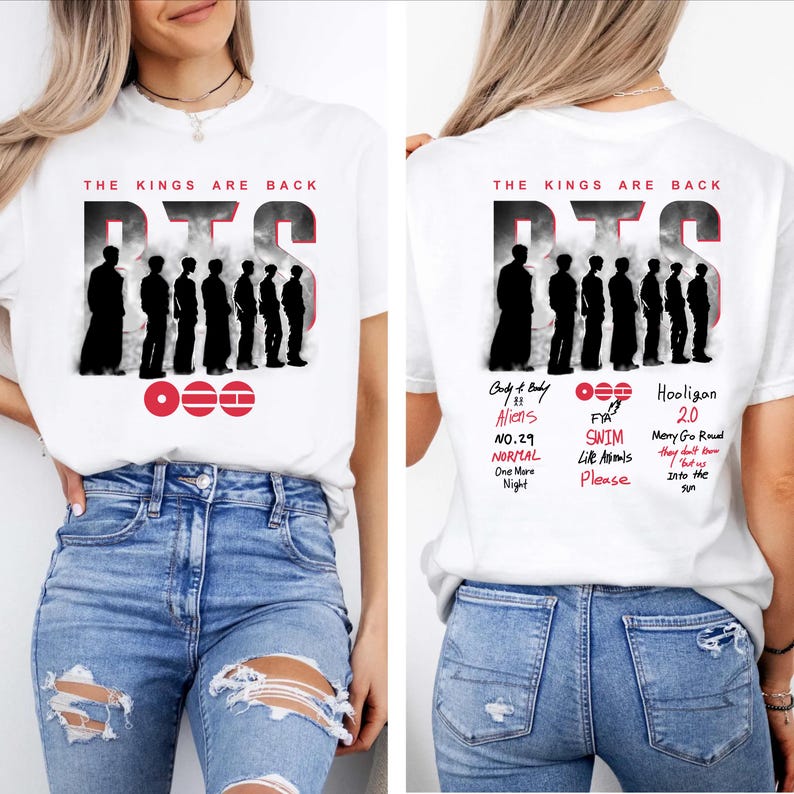 Maglietta BTS World Tour 2026, T-shirt Bangtan Boys Ritorno 2026, Grafica Merchandising Concerto Kpop, Regalo per Fan ARMY, T-shirt BTS Nero Vintage Lavato