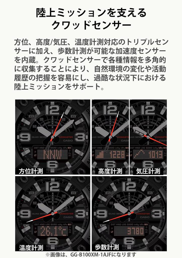 G-SHOCK GG-B100XMH-5AJF MUDMASTER wristwatch Bluetooth-enabled