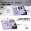 Crossbody Long Lanyard Wallet Leather Case For Samsung Galaxy Z Fold 6 Fold 5 Fold 4 3 Cards Slot Magnetic Cover