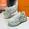 Fashion 2024Women Shoes Rhinestone Women Sneakser Diamond Breathable Luxury Designers Casual Thick Bottoms Dad Shoes Zapatos Mujer