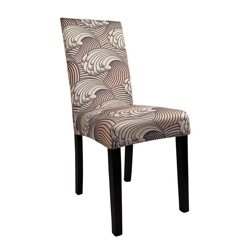 Heißer Verkauf, Halbschnitt, Stuhlhusse, Dekoration, Elastische einteilige bedruckte Stuhlhusse, Haushalt Esszimmerstuhlhusse