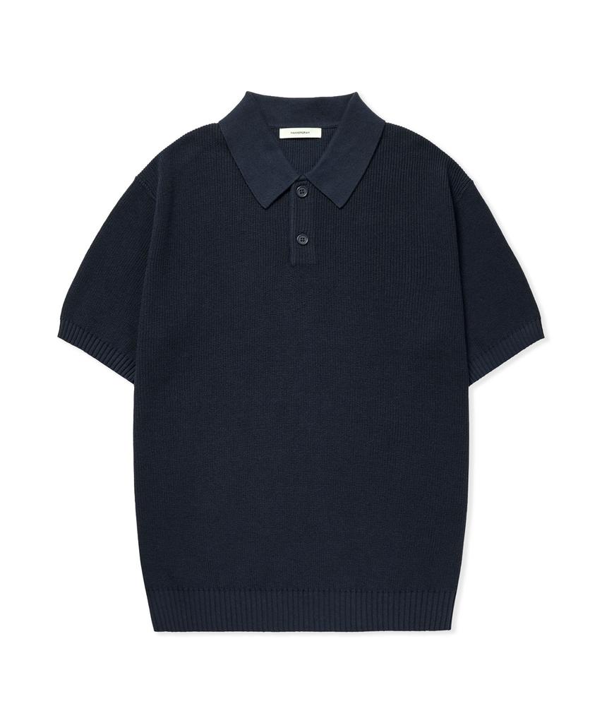 MANNERGRAM Textured 100% Cotton Polo Short Sleeve Knit - 4 Colors